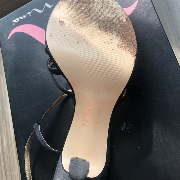 Nina brand black luster heels - Picture 5 of 6
